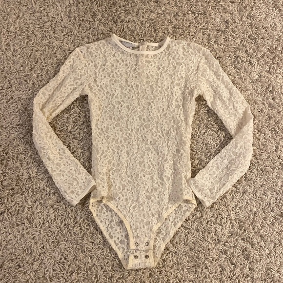 Lillie Rubin Tops - Lillie Rubin lace bodysuit size small
